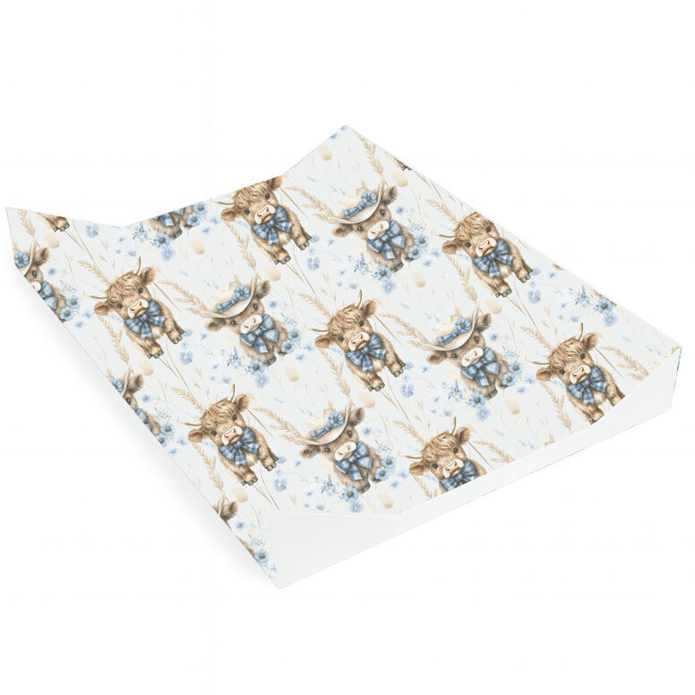 ARM - Plaid Blue Highland Cow Rep