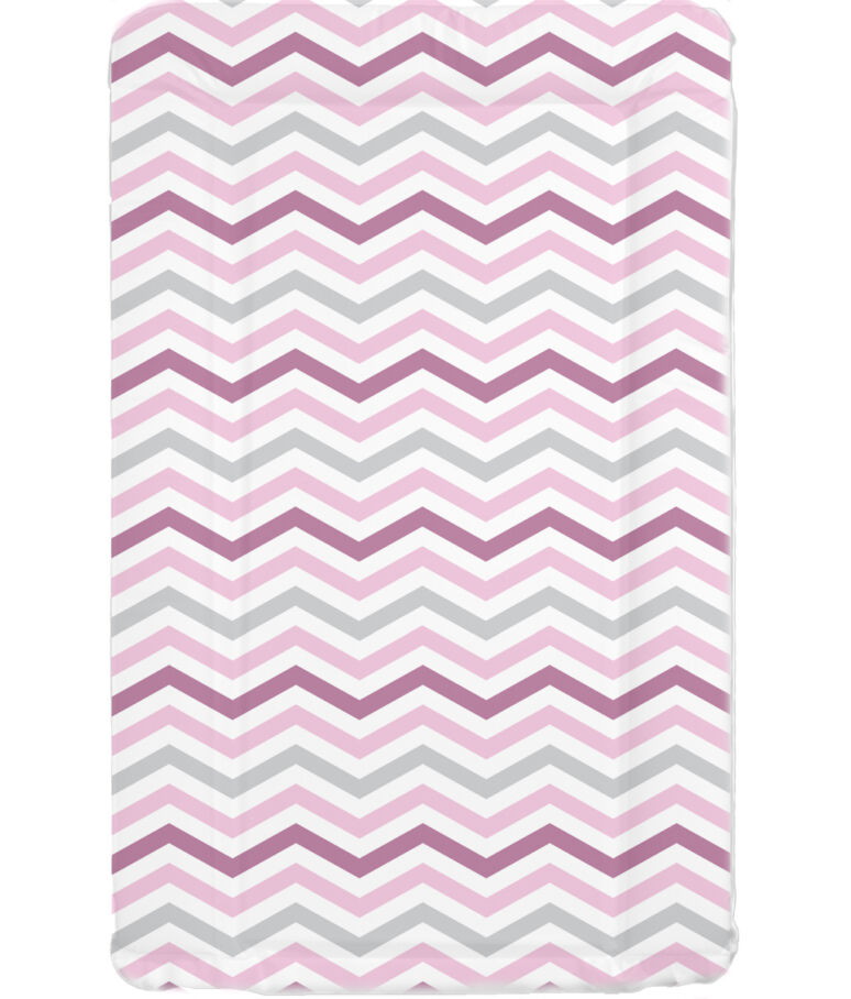 Pink and Grey chevron rep