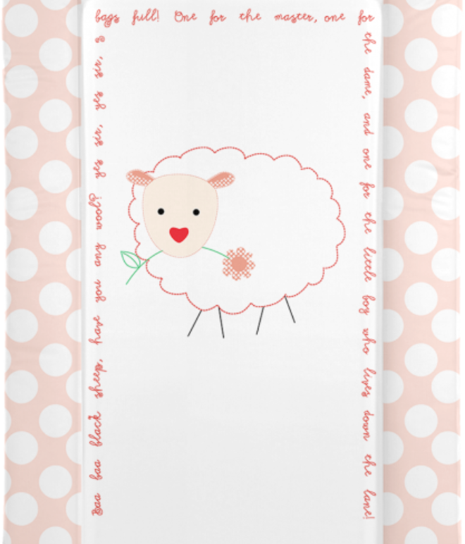 Changing Mat - Baa Baa Black Sheep - Pink (Baby GaGa)