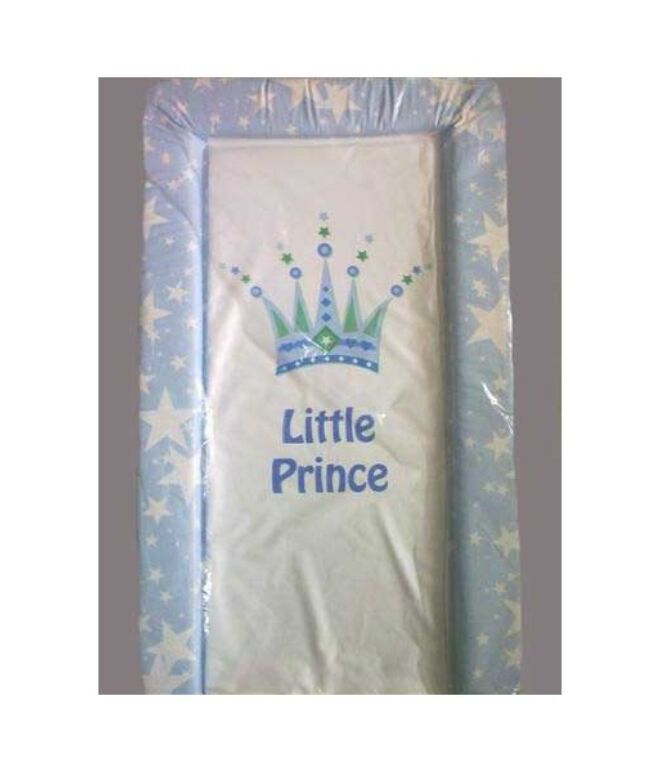 Changing Mat - Crown Prince with Powder Blue Stars