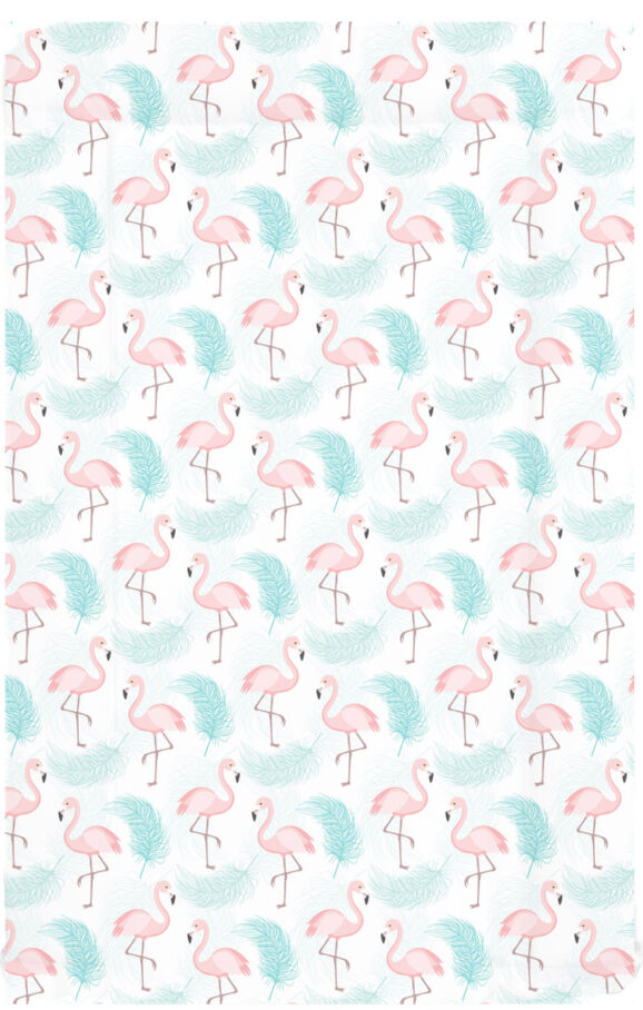 Blue Flamingo & feathers rep