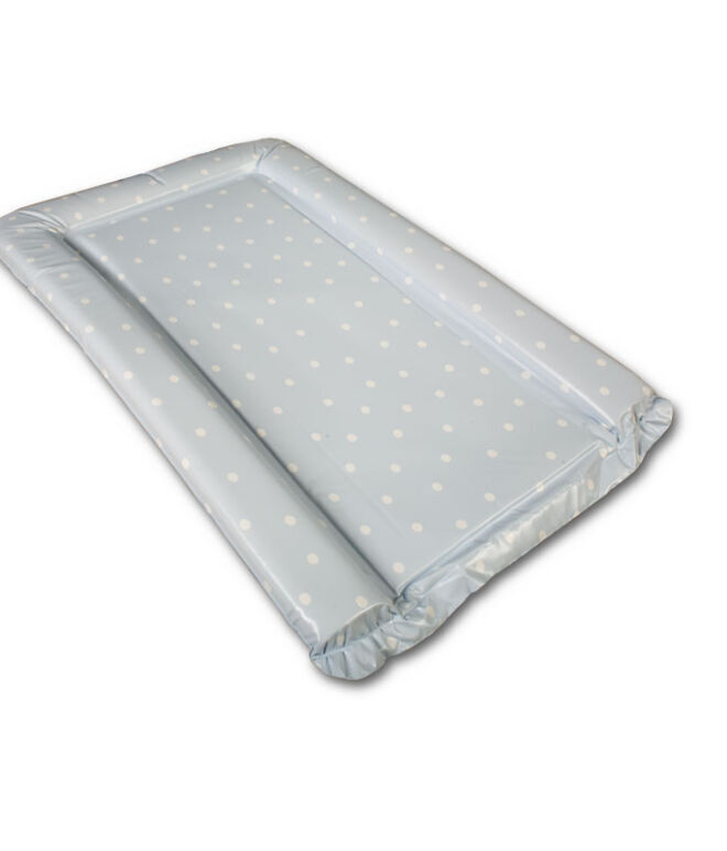 Changing Mat - Baby Blue with White Polka Dots