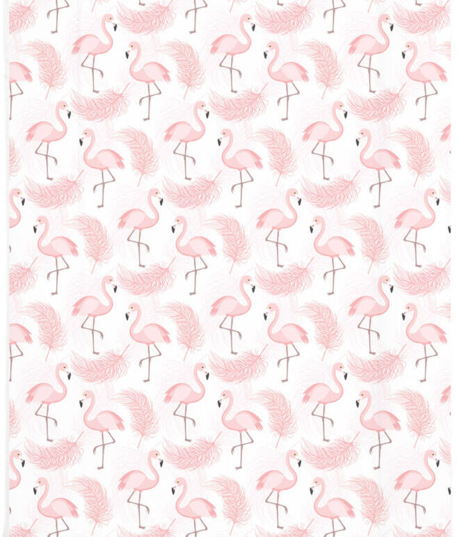 Changing Mat  - Pink Flamingo & Feathers
