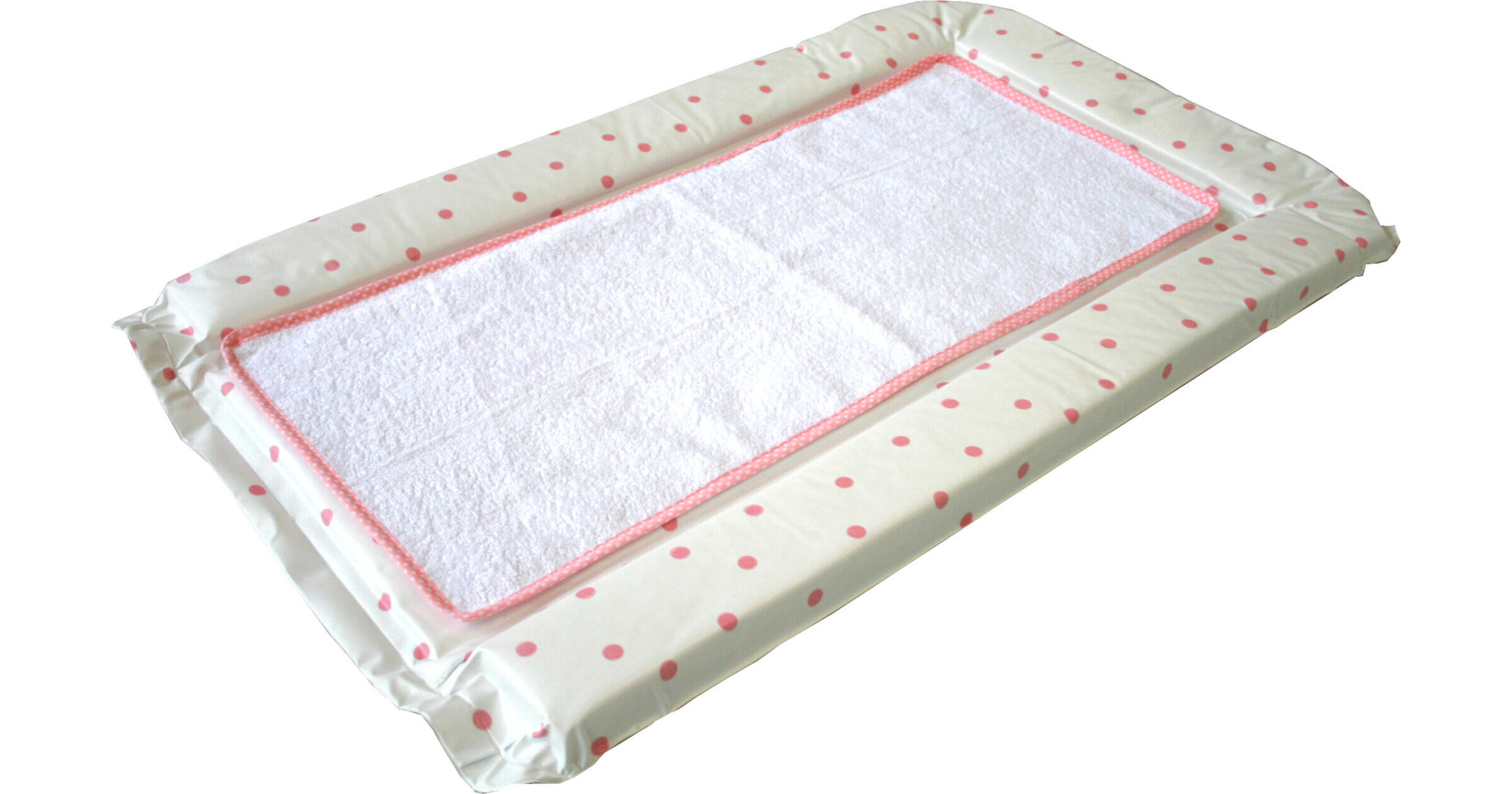 POLKA DOT changing mat with cotton towelling liner