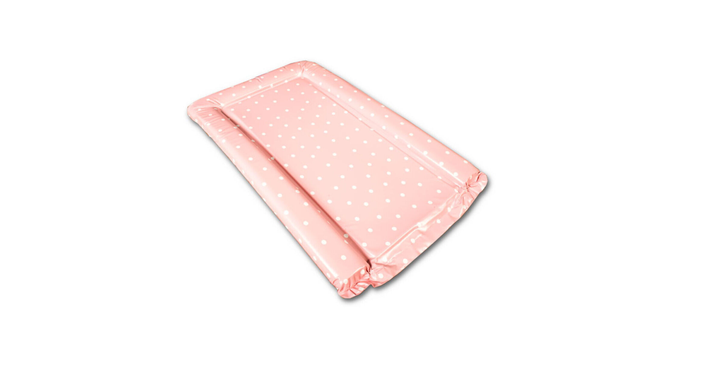 Changing mat in PINK & WHITE polka dot design