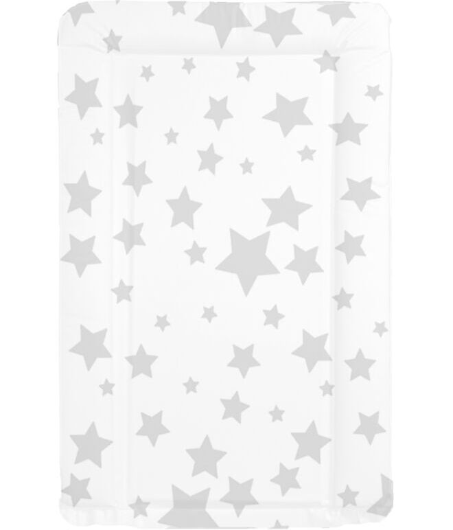 Changing Mat  - White with Grey Stars