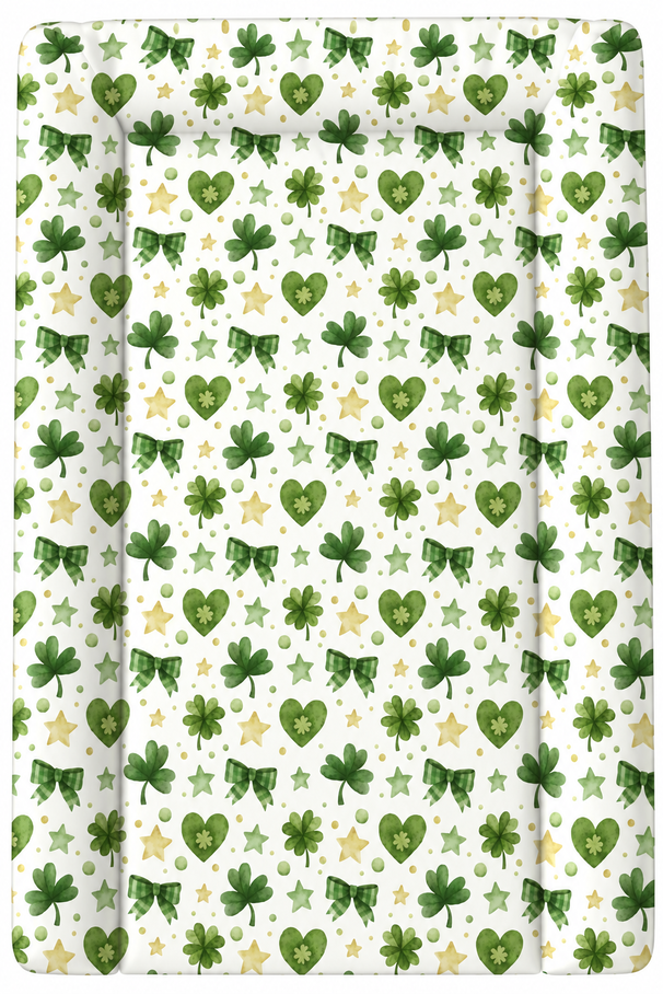 Watercolour Shamrock Baby Changing Mat