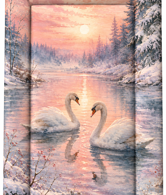 Changing Mat  - Winter Swan Lake
